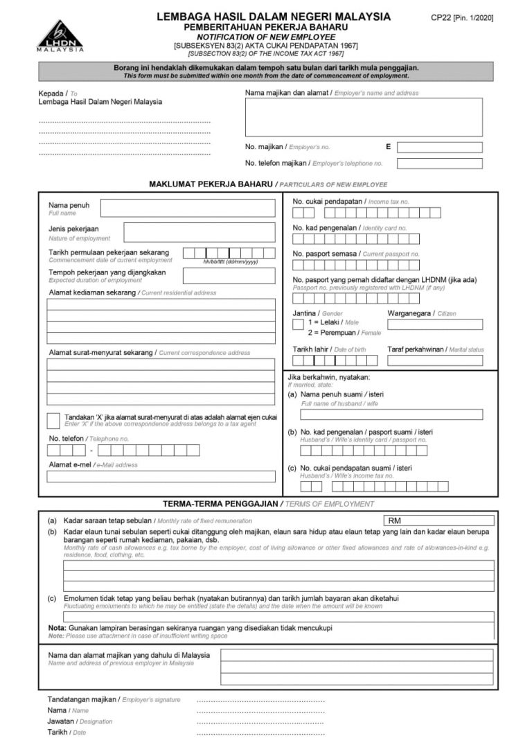 Submission b 2021 form lhdn deadline Can taxpayer