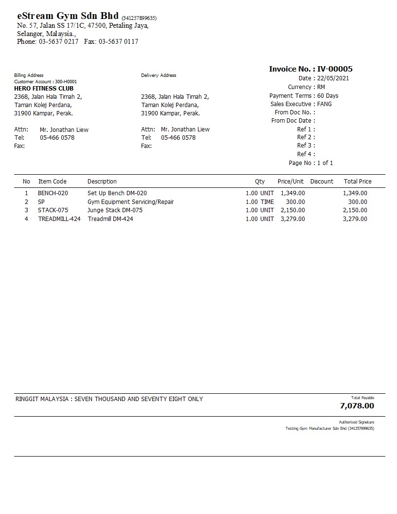 Contoh Invois Malaysia Template Download Invoice And Other Printing Formats Selangor Malaysia