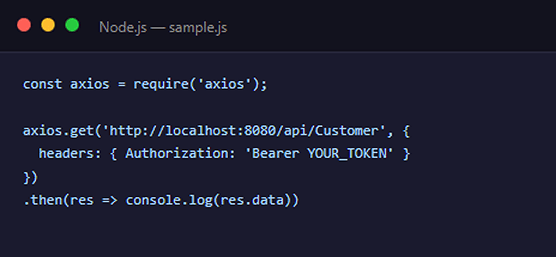 Node.js code